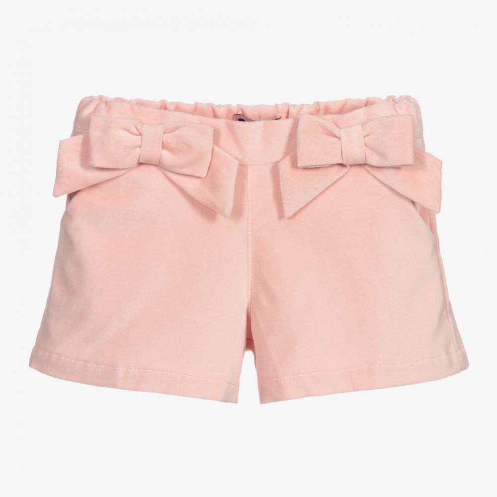 Light pink velvet shorts discount