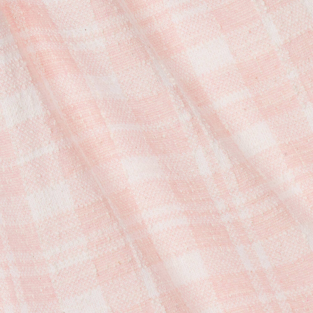 Phi Clothing-تنورة مزيج قطن كاروهات لون زهري وأبيض | Childrensalon Outlet