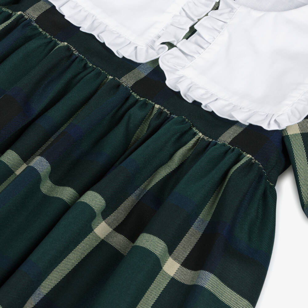 Phi Clothing-فستان تارتان لون أخضر | Childrensalon Outlet