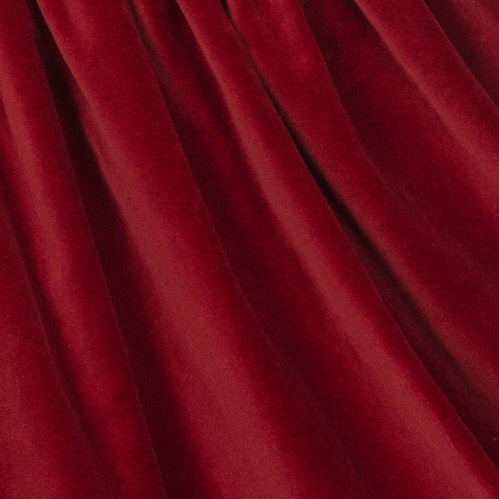 Phi Clothing-Girls Red Cotton Velvet Dress | Childrensalon Outlet