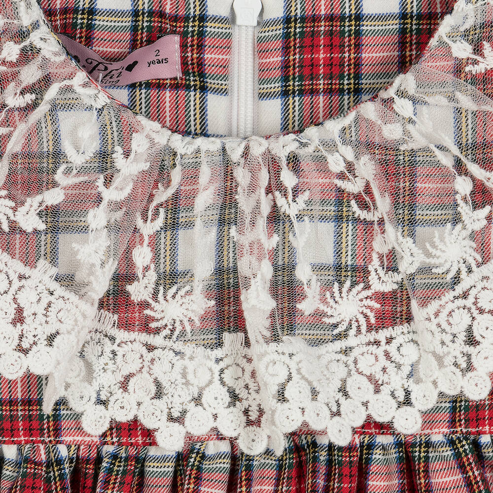 Phi Clothing-Girls Red Tartan Dress | Childrensalon Outlet