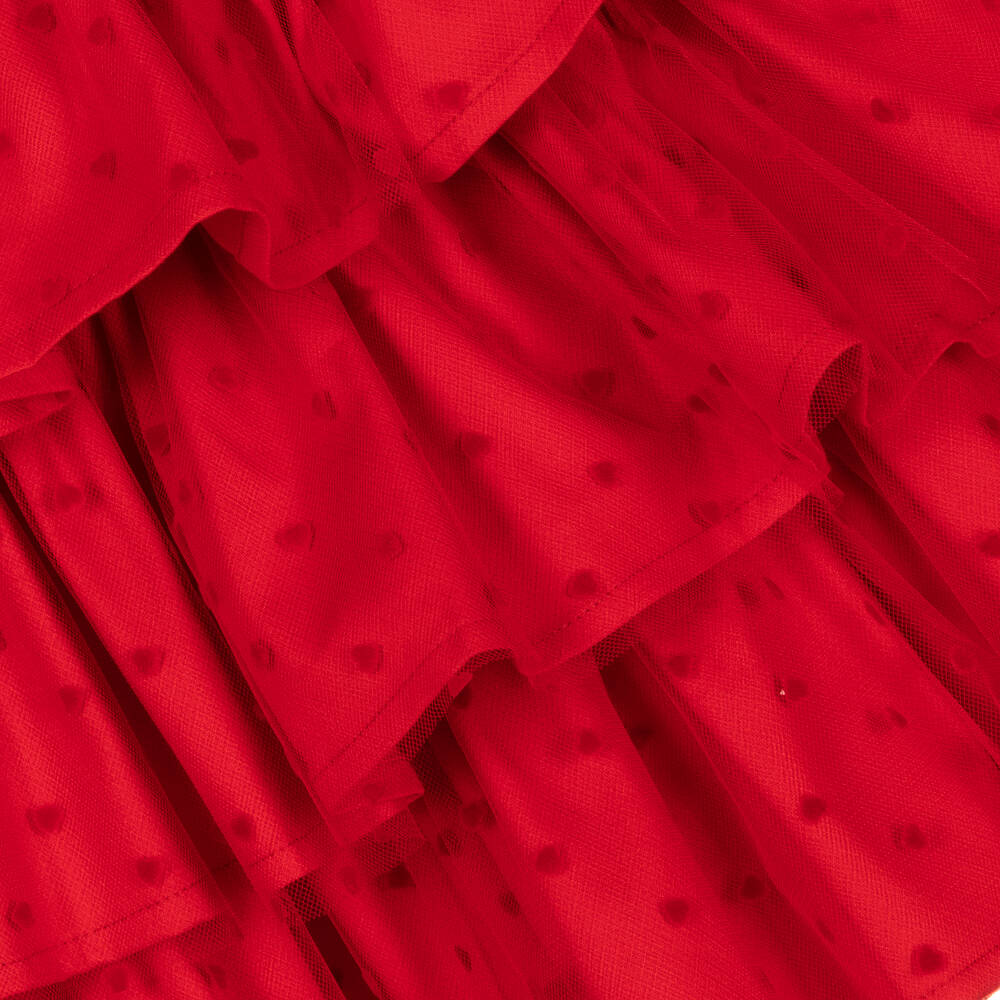 Phi Clothing-فستان تول لون أحمر | Childrensalon Outlet