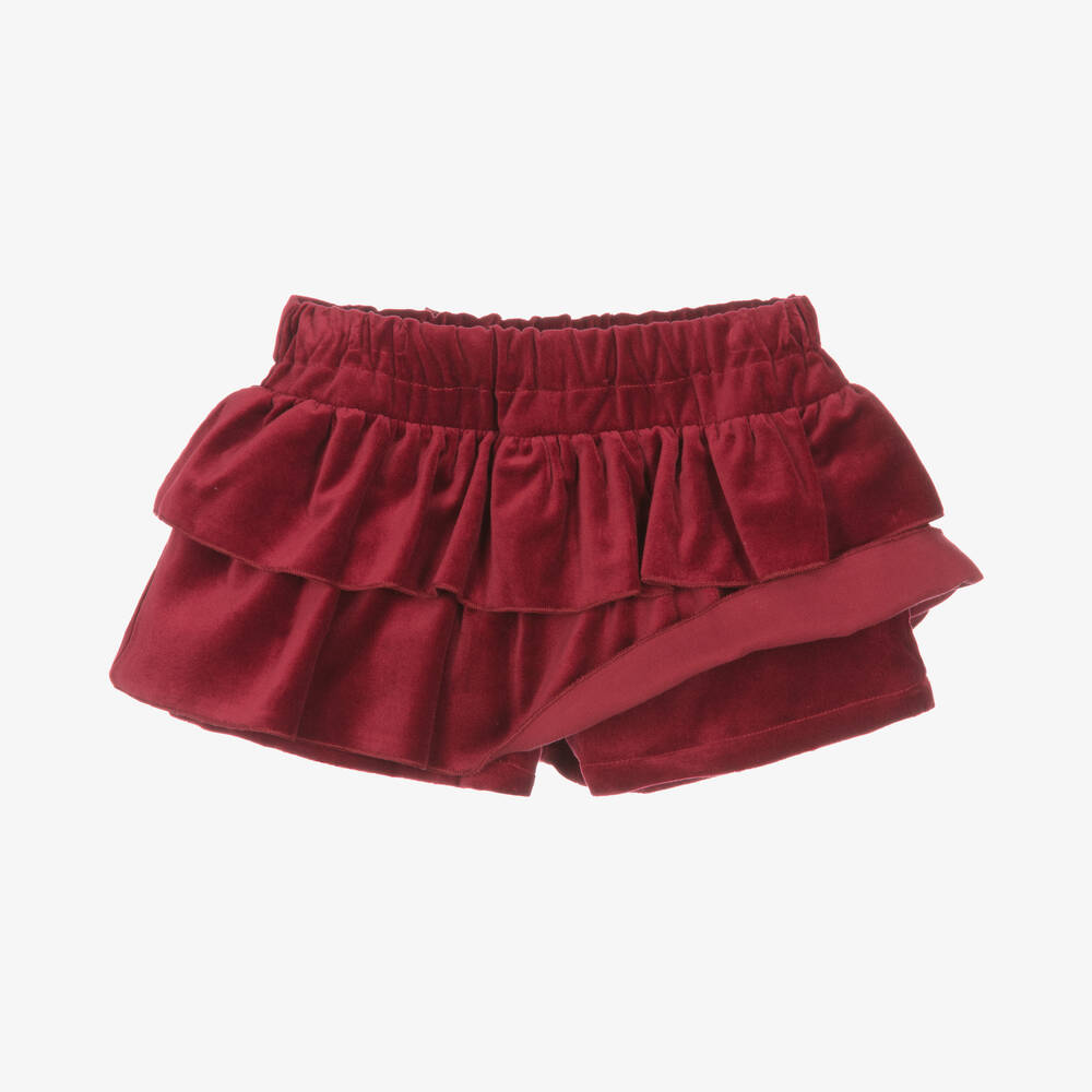 Phi Clothing-Girls Red Velvet Skort | Childrensalon Outlet