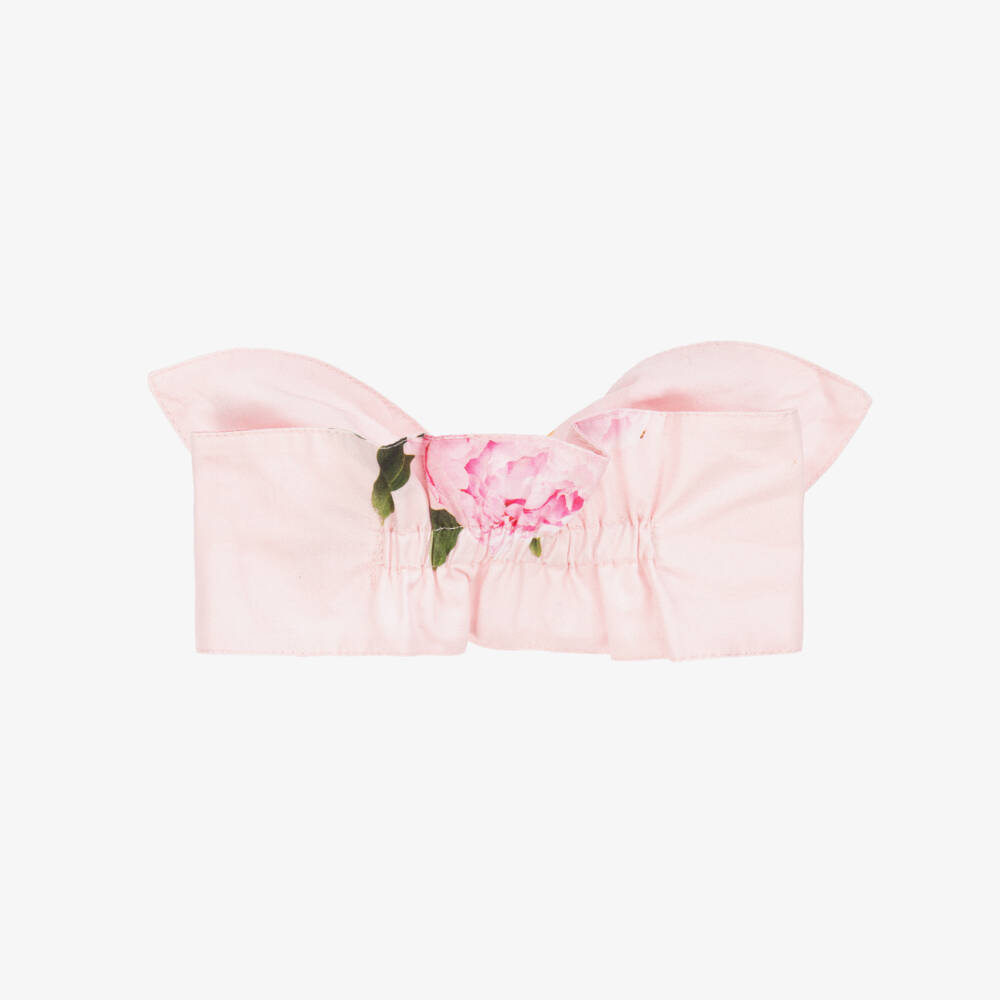 Phi Clothing-Girls Rosy Bloom Tie Hairband | Childrensalon Outlet