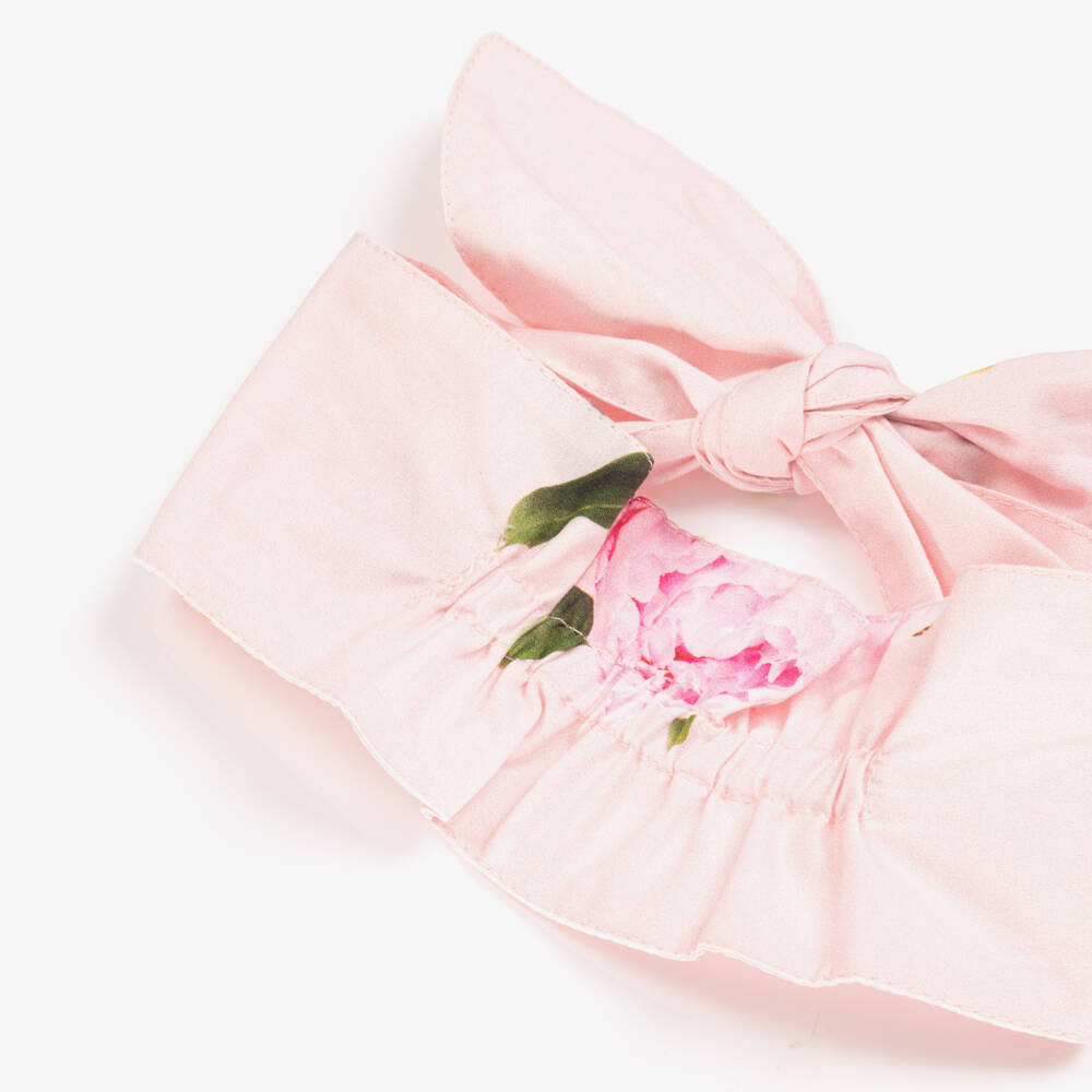 Phi Clothing-Girls Rosy Bloom Tie Hairband | Childrensalon Outlet