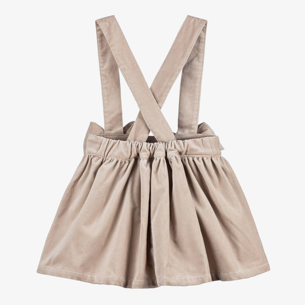 في كلودينغ-تنورة مخمل لون بيج | Childrensalon Outlet