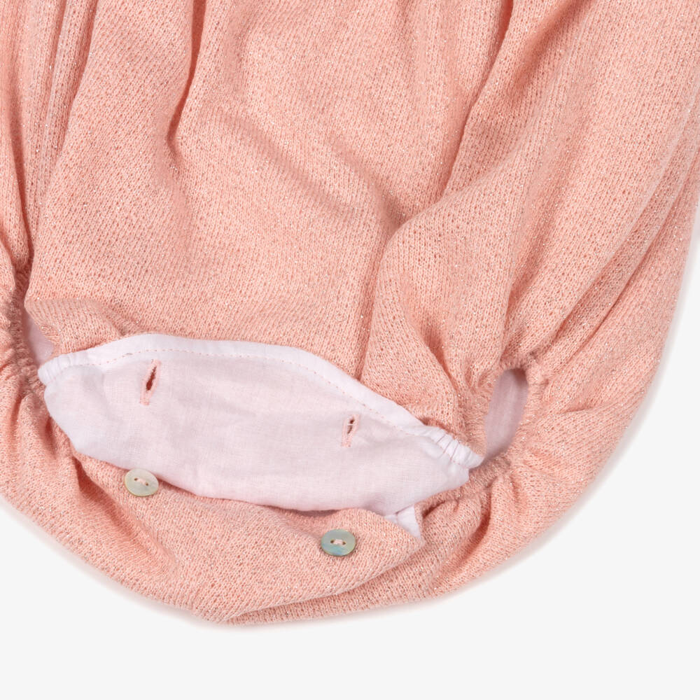 Phi Clothing-Girls Sparkly Pink Ruffle Shortie with Black Bows | Childrensalon Outlet