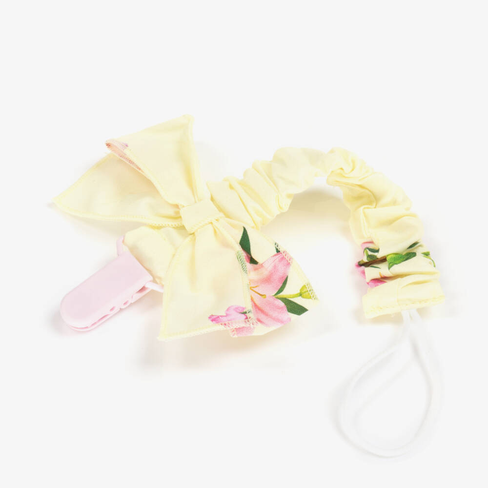 Phi Clothing-Girls' Sunshine Floral Pacifier Holder | Childrensalon Outlet