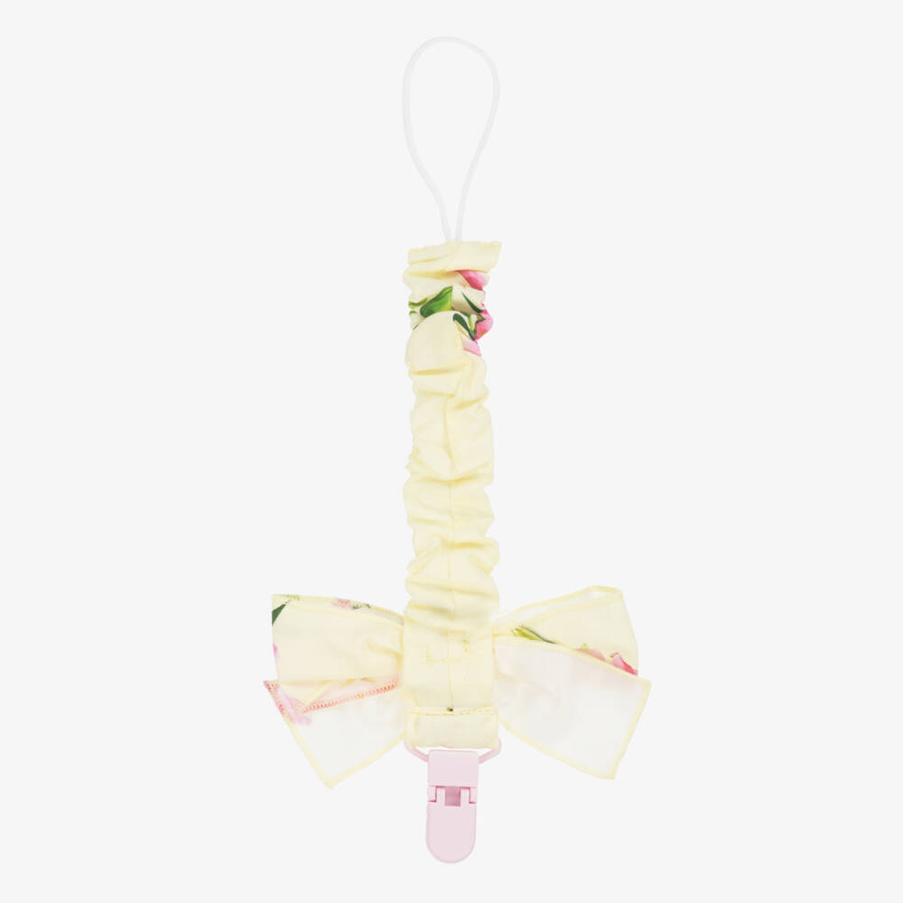 Phi Clothing-Girls' Sunshine Floral Pacifier Holder | Childrensalon Outlet