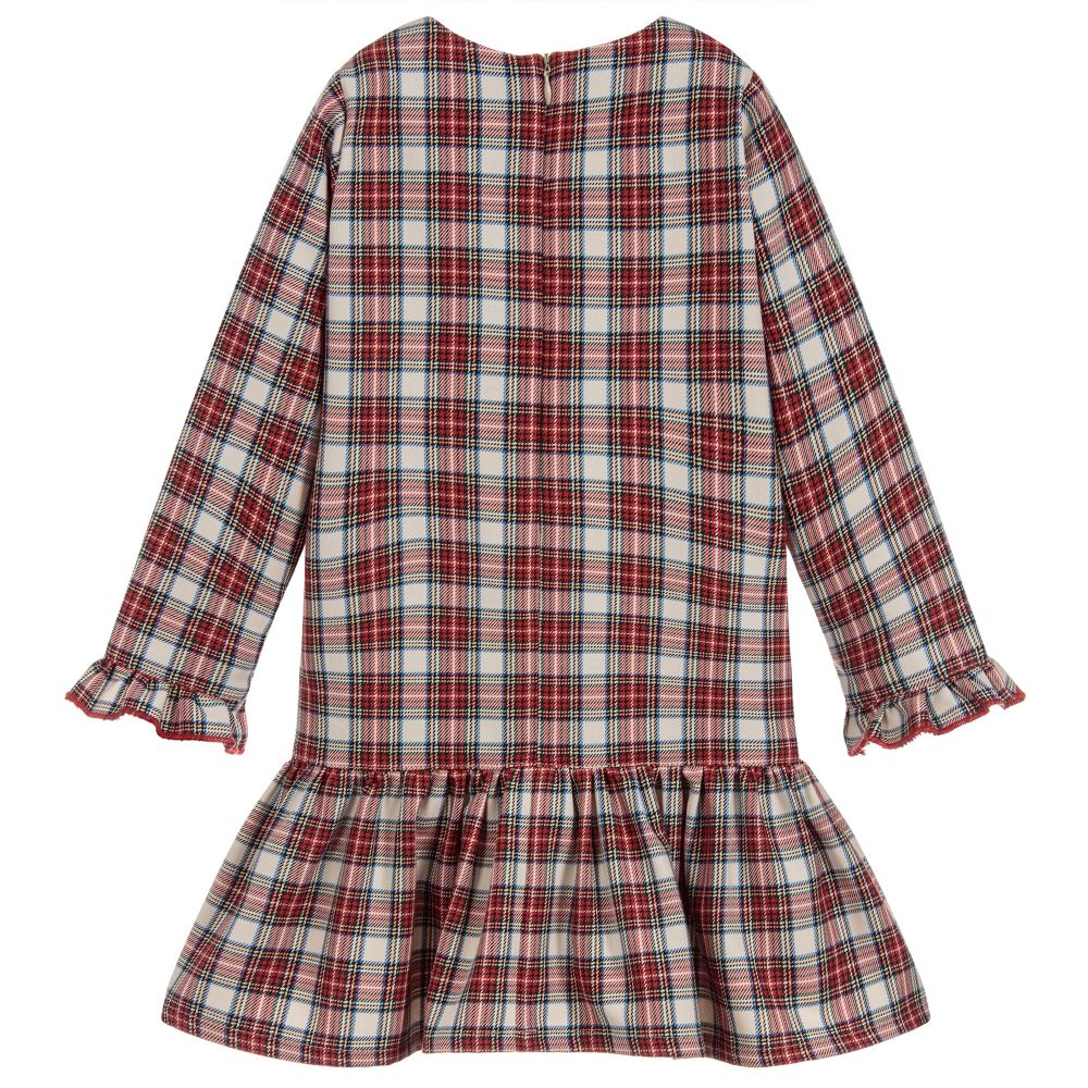 Phi Clothing-Girls Tartan Cotton Dress | Childrensalon Outlet