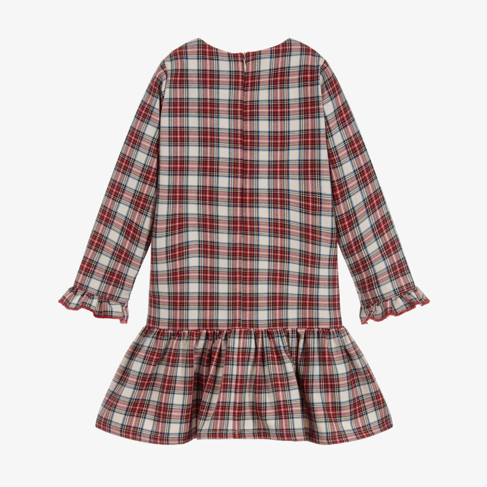 Phi Clothing-Girls Tartan Cotton Dress | Childrensalon Outlet