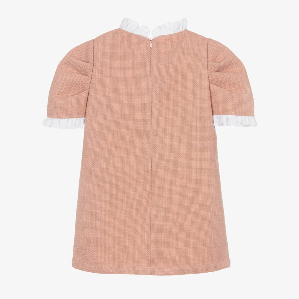 Phi Clothing-Girls Tweed Dress with Bow | Childrensalon Outlet