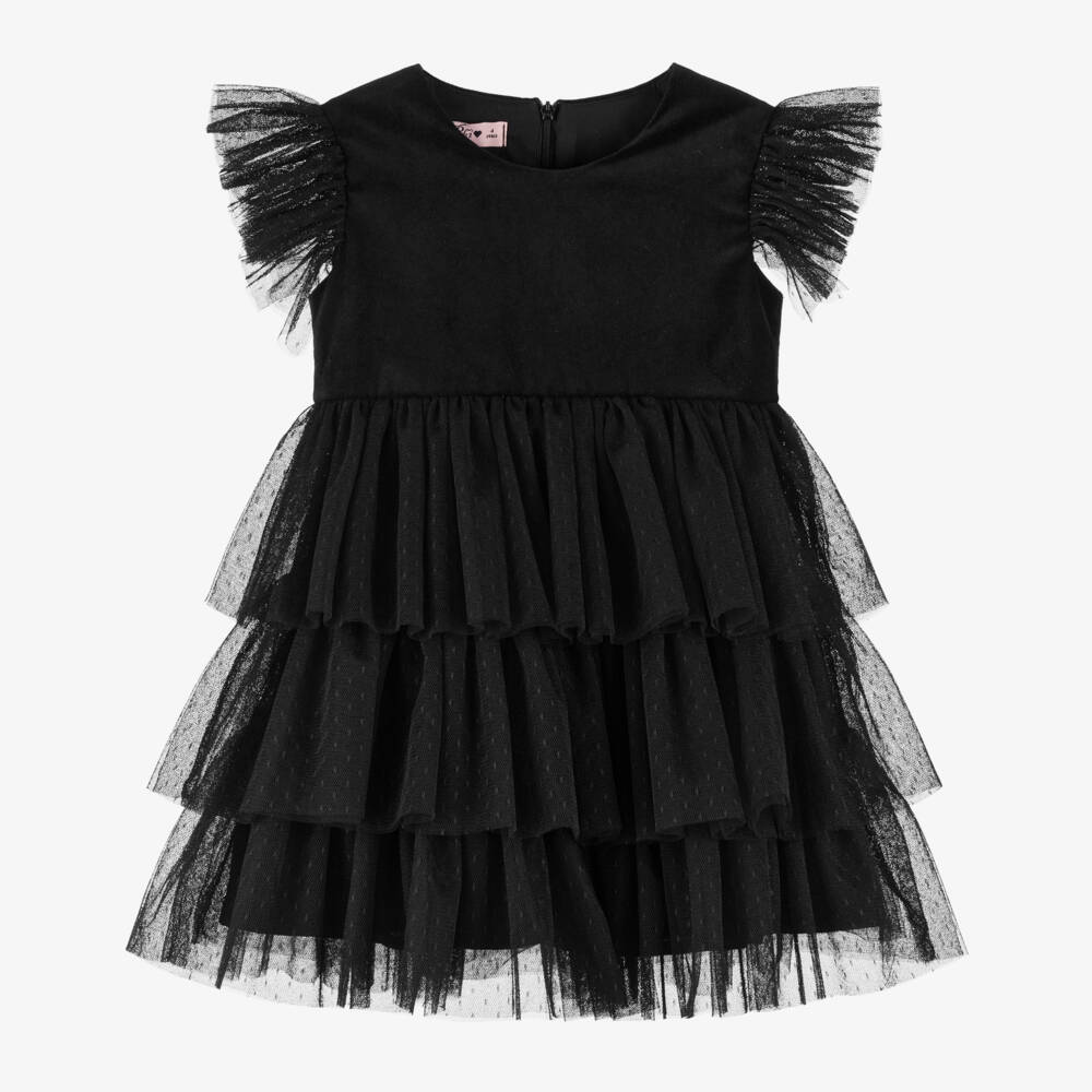 Phi Clothing-Girls Velvet and Tulle Dress | Childrensalon Outlet