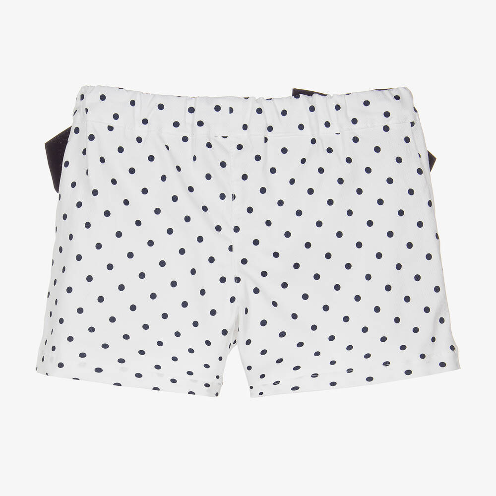 Phi Clothing-Белые шорты в синий горошек | Childrensalon Outlet