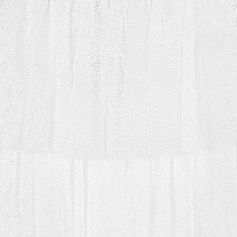 Phi Clothing-Белая многоярусная юбка из тюля | Childrensalon Outlet