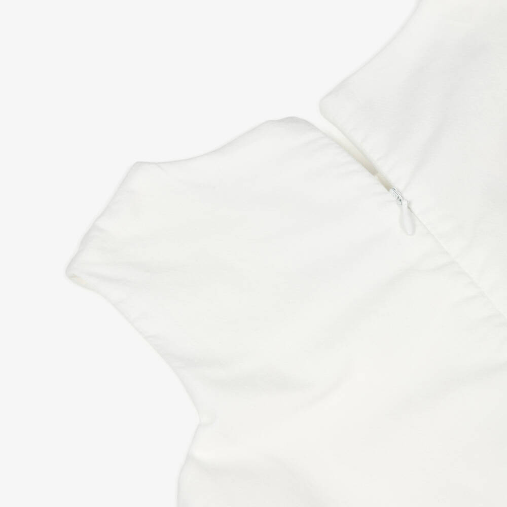 Phi Clothing-فستان عاجي للبنات مع فيونكات مخملية | Childrensalon Outlet