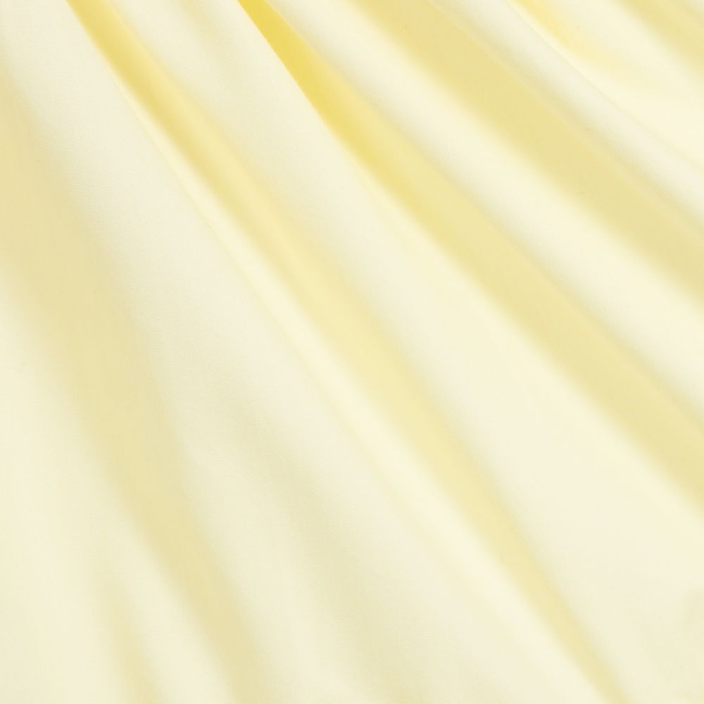 Phi Clothing-بلوز قطن و دانتيل لون أصفر و أبيض | Childrensalon Outlet