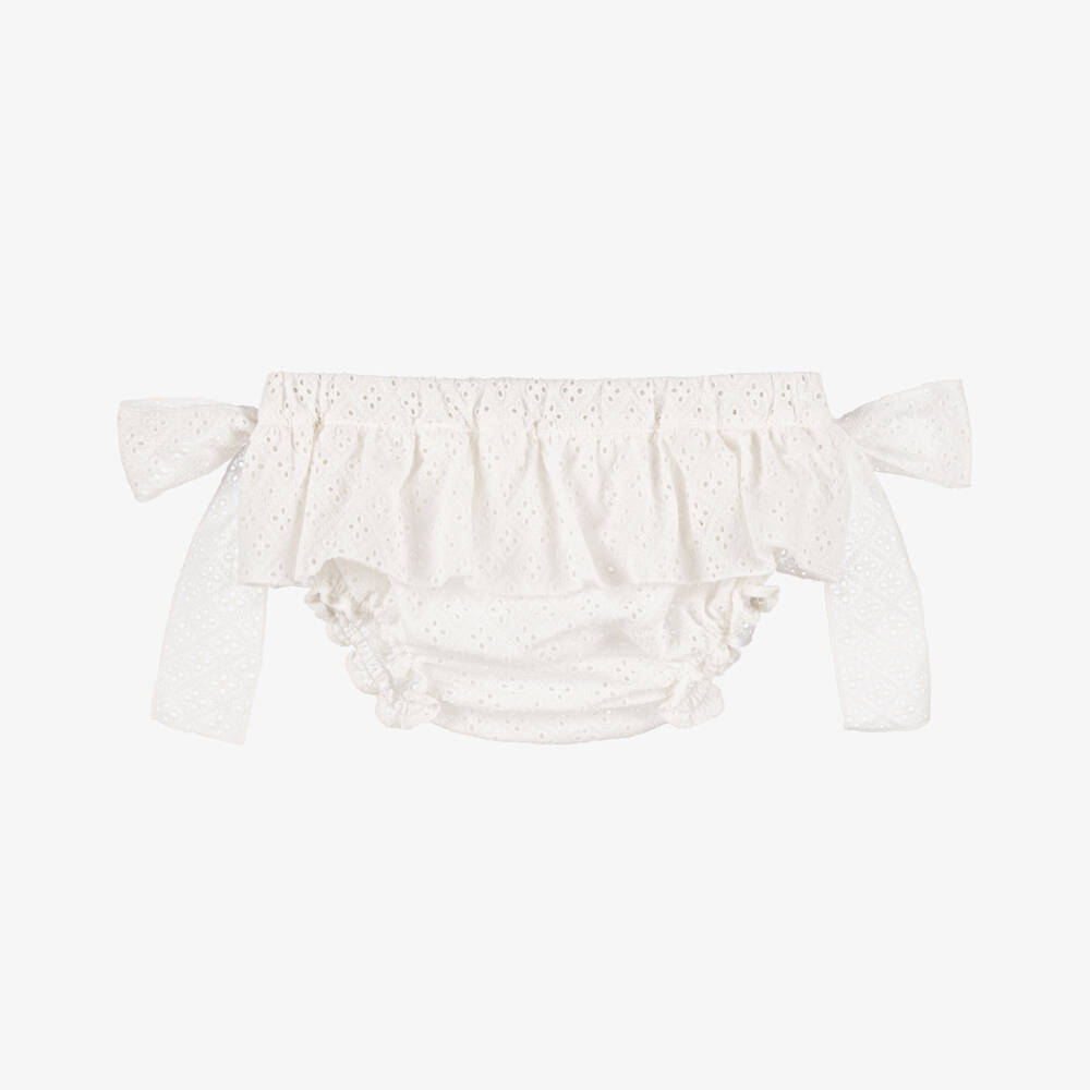 Phi Clothing-Кремовые кружевные шортики для девочек | Childrensalon Outlet