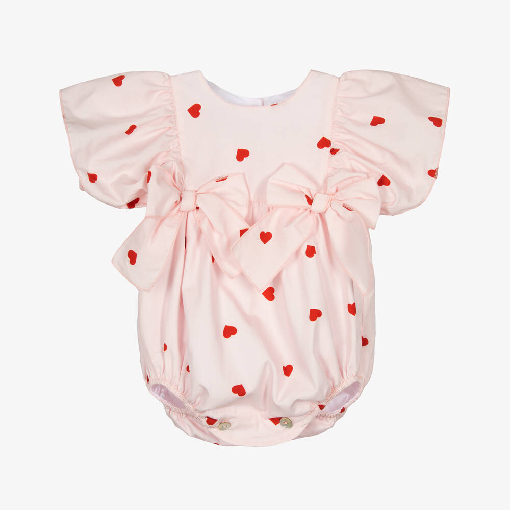 Phi Clothing-Розовые шорты с сердечками для маленьких леди | Childrensalon Outlet