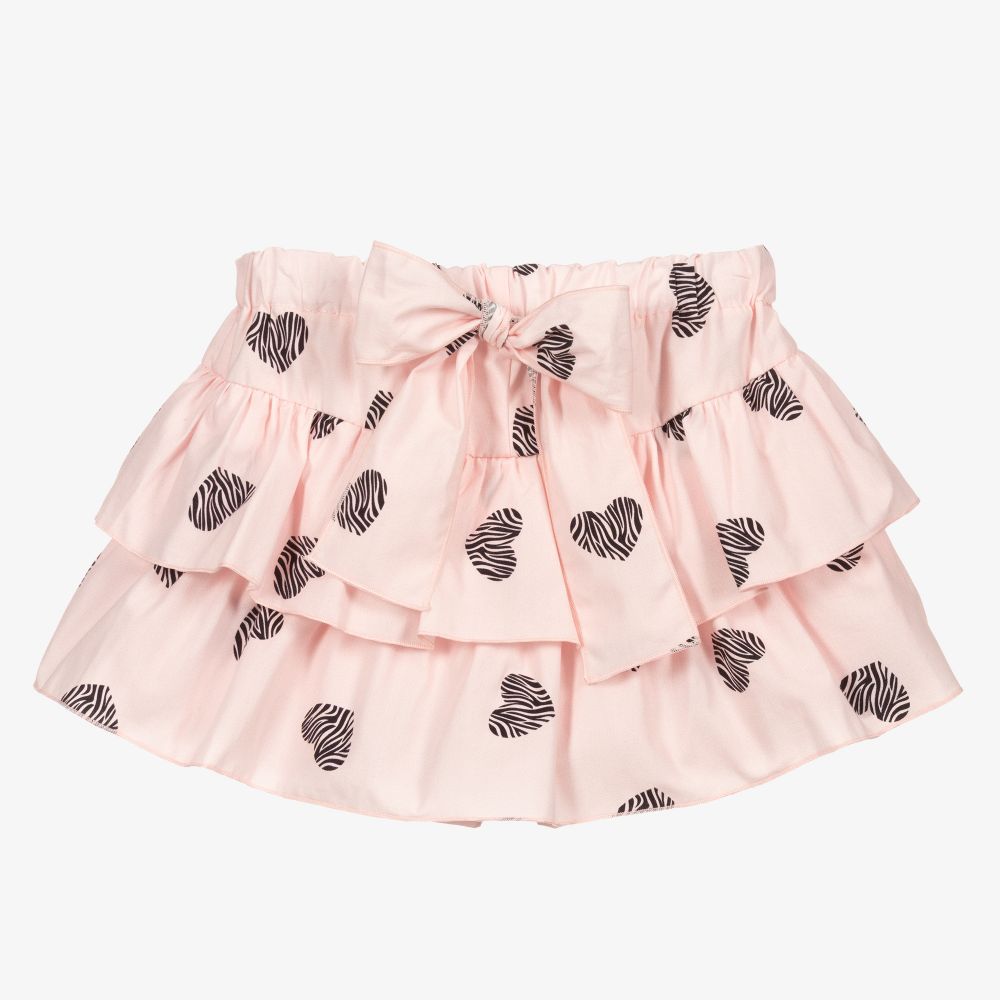 Phi Clothing-Розовый свитер с черными сердечками | Childrensalon Outlet