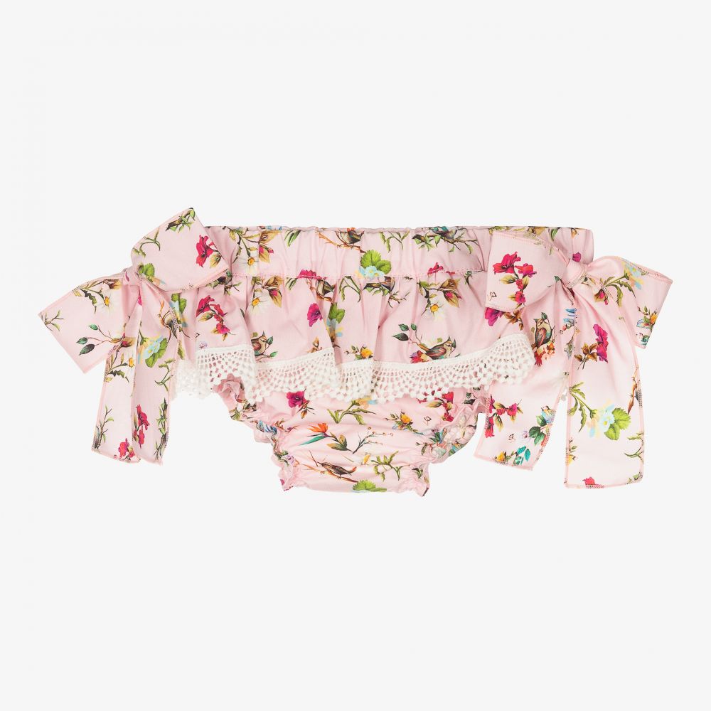 Phi Clothing - Short rose bouffant à fleurs | Childrensalon