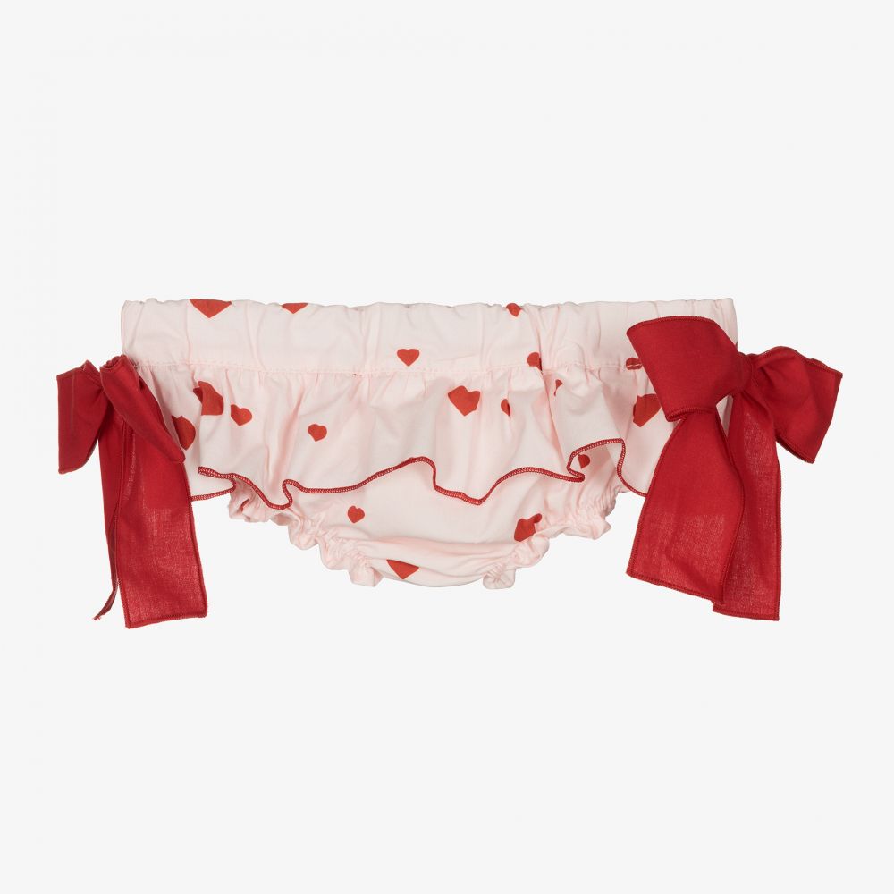 Phi Clothing-شورت بلومر قطن ساتين لون زهري للبنات | Childrensalon Outlet