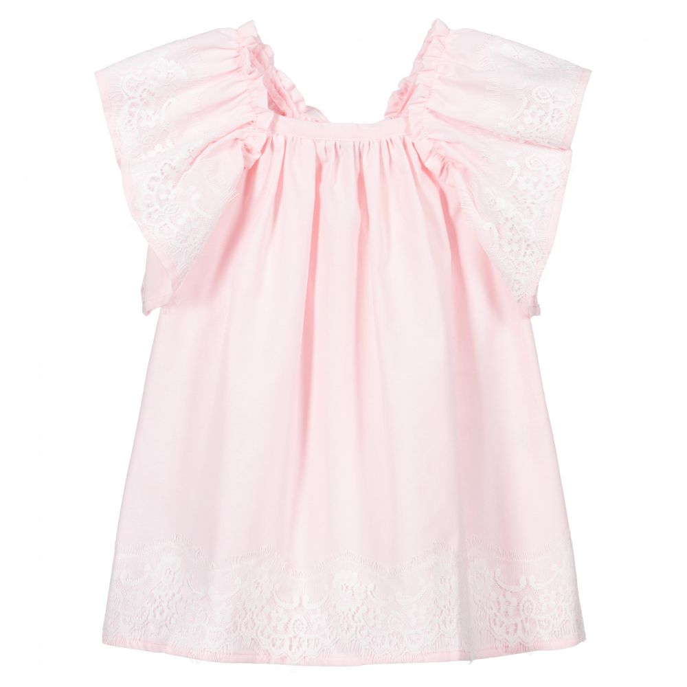 Phi Clothing - Розовое кружевное платье | Childrensalon