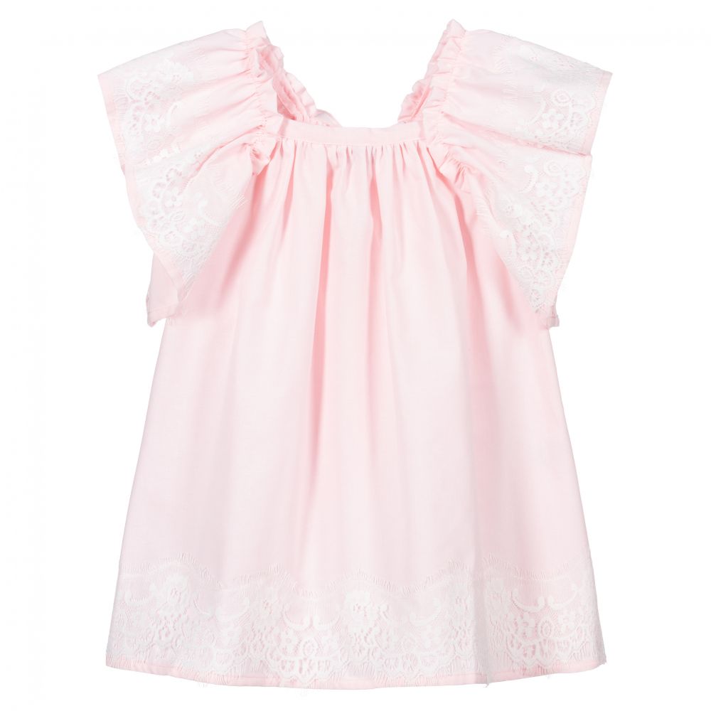 Phi Clothing - Robe rose en dentelle | Childrensalon