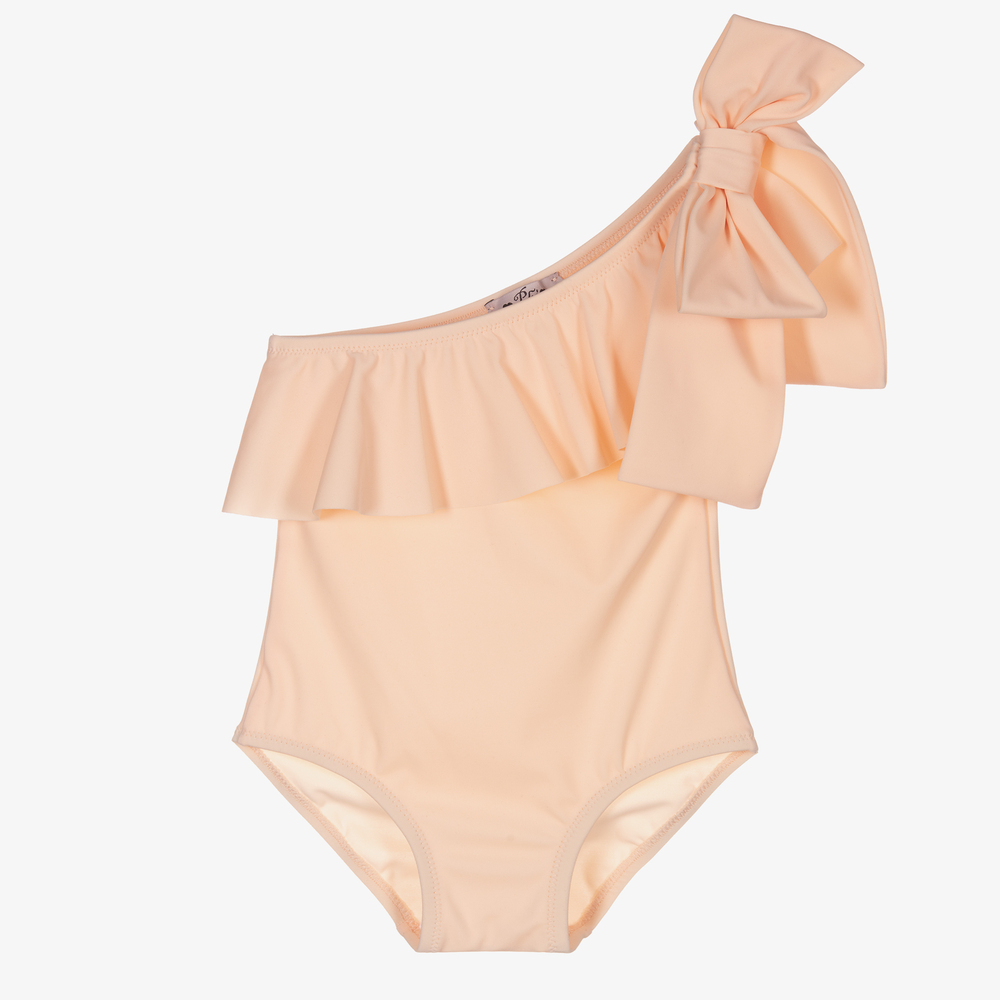 Phi Clothing - Pink One-Shoulder Swimsuit | Childrensalon