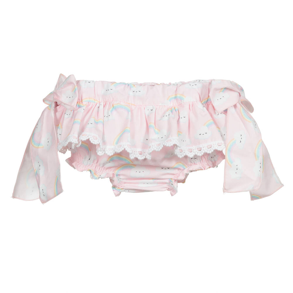 Phi Clothing - Pink Rainbows Bloomer Shorts | Childrensalon