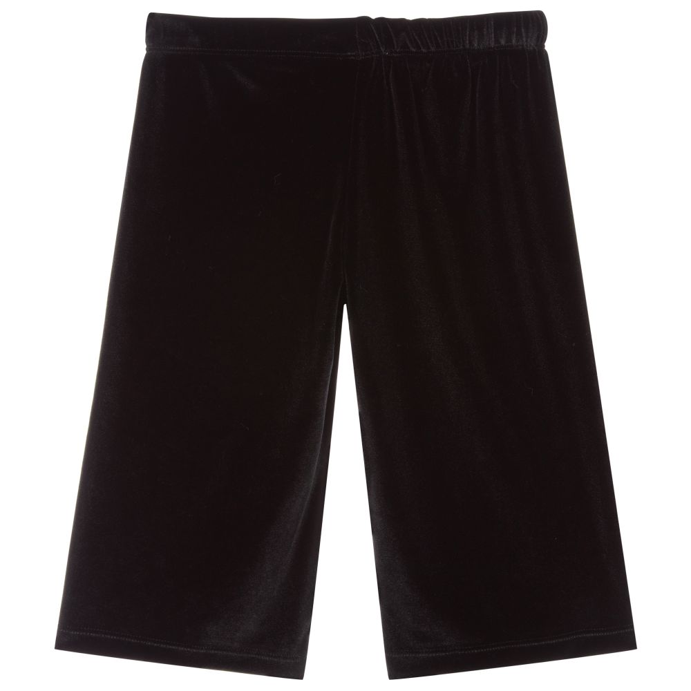 Piccola Ludo - Jupe-culotte noire en velours Fille | Childrensalon