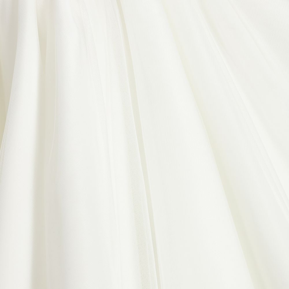 Piccola Ludo-Girls Ivory Tulle Dress | Childrensalon Outlet