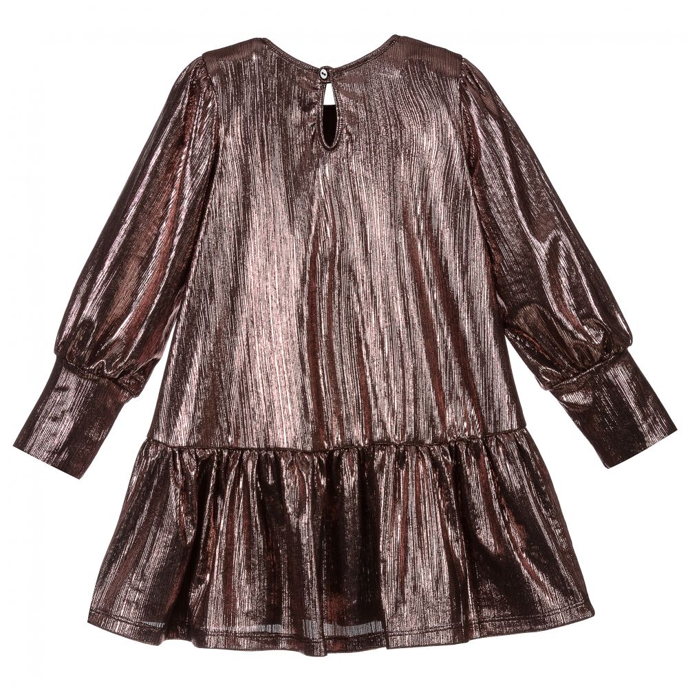 بيكولا لودو-Girls Metallic Pink Dress | Childrensalon Outlet
