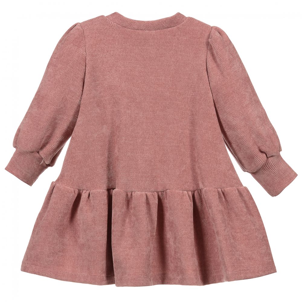 Piccola Ludo-Girls Pink Chenille Dress | Childrensalon Outlet