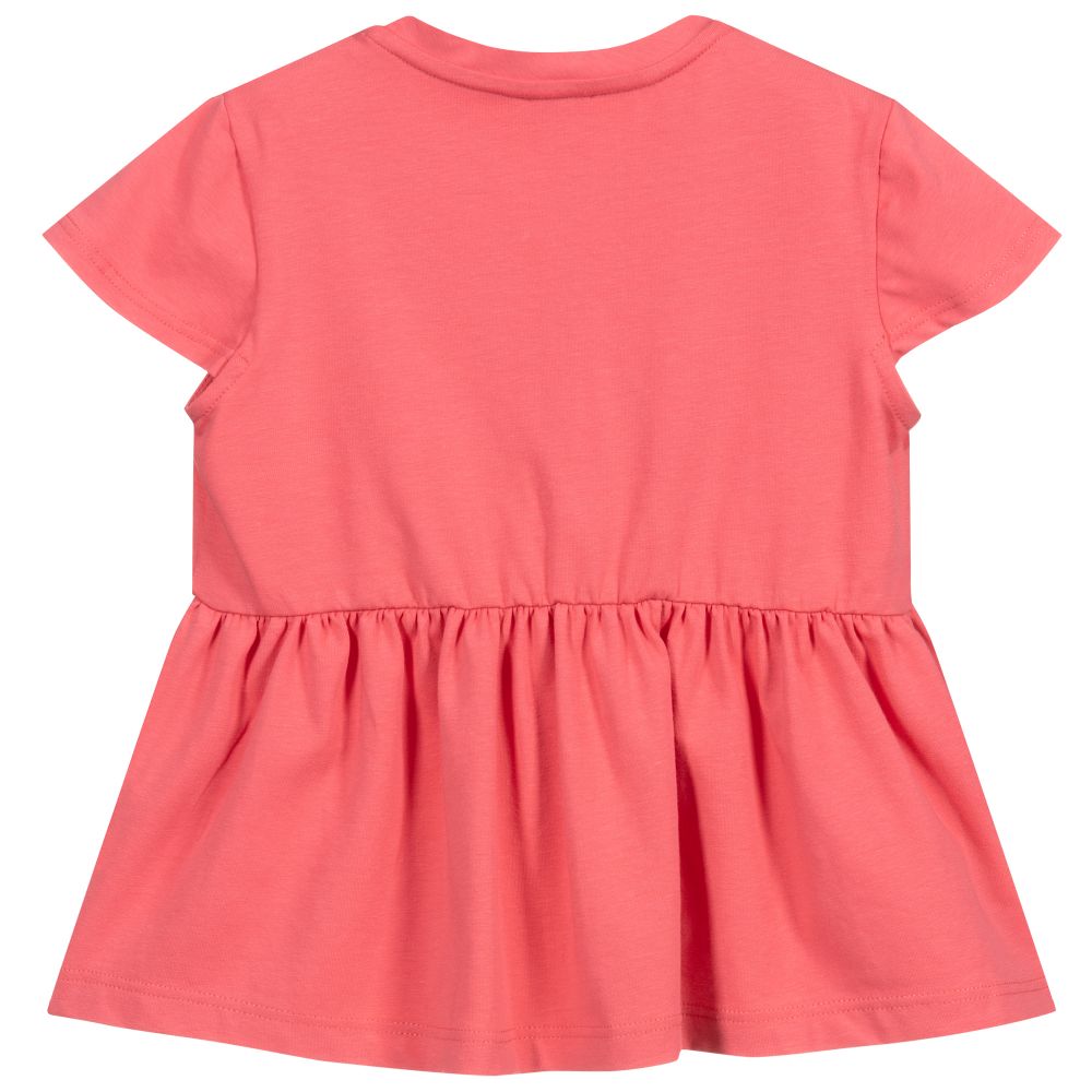 Piccola Ludo-Girls Pink Jersey T-Shirt | Childrensalon Outlet
