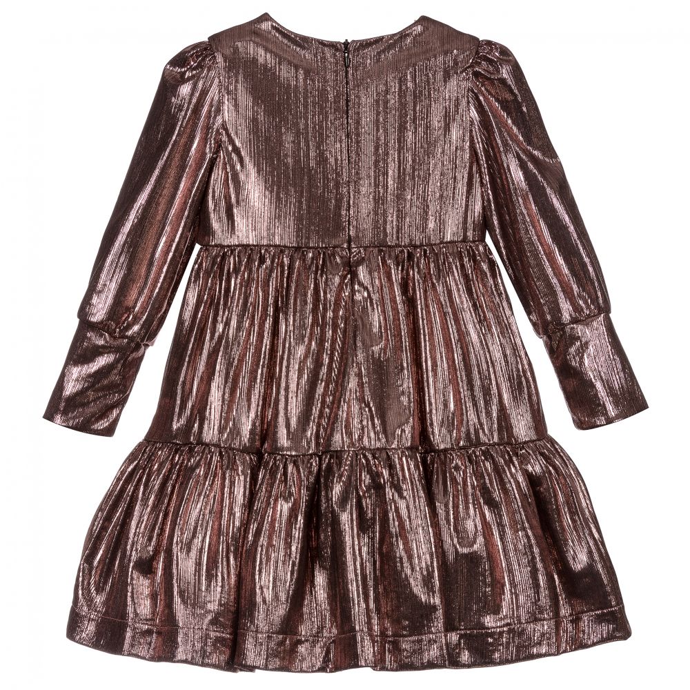 بيكولا لودو-Girls Pink Metallic Dress | Childrensalon Outlet