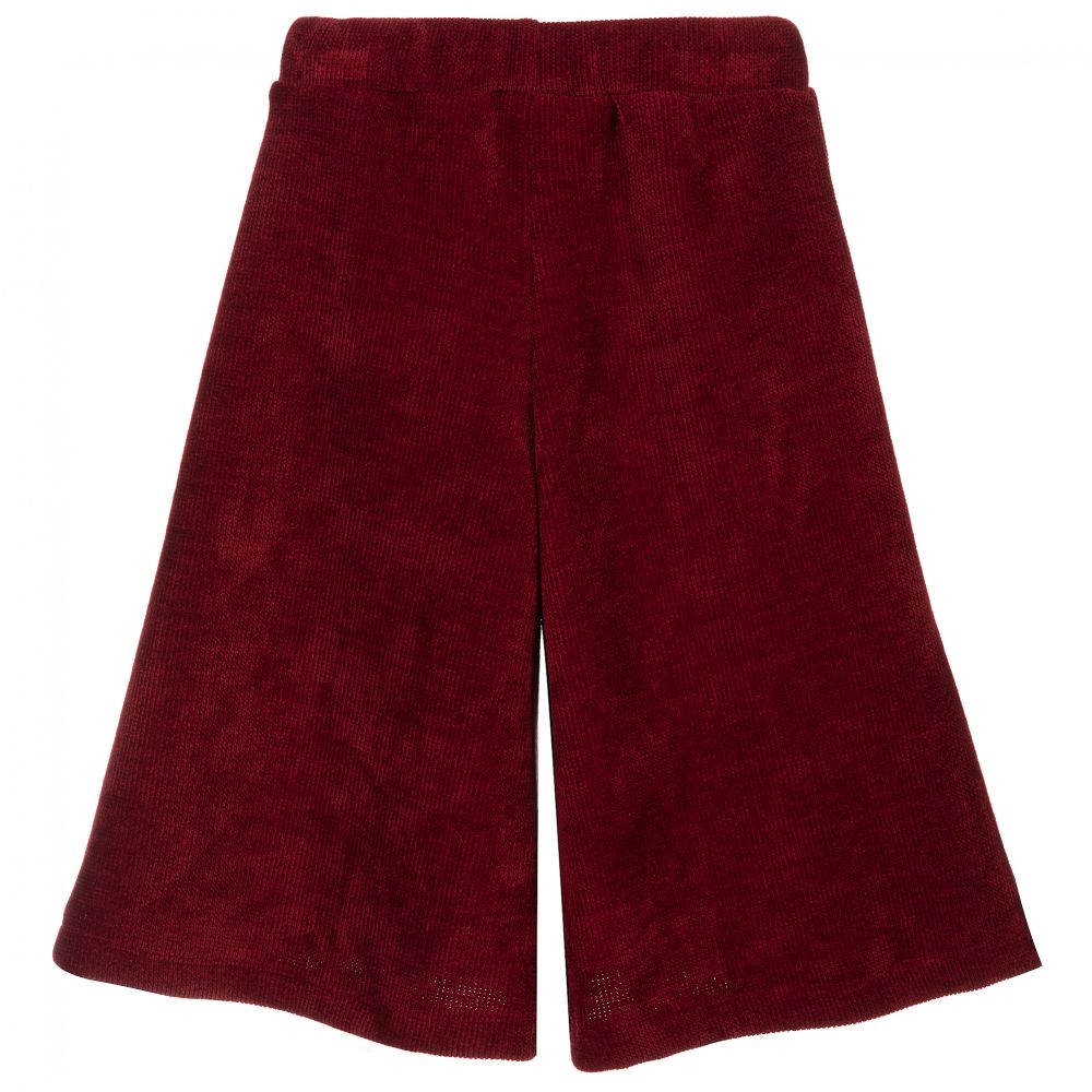 Piccola Ludo-Girls Red Chenille Culottes | Childrensalon Outlet