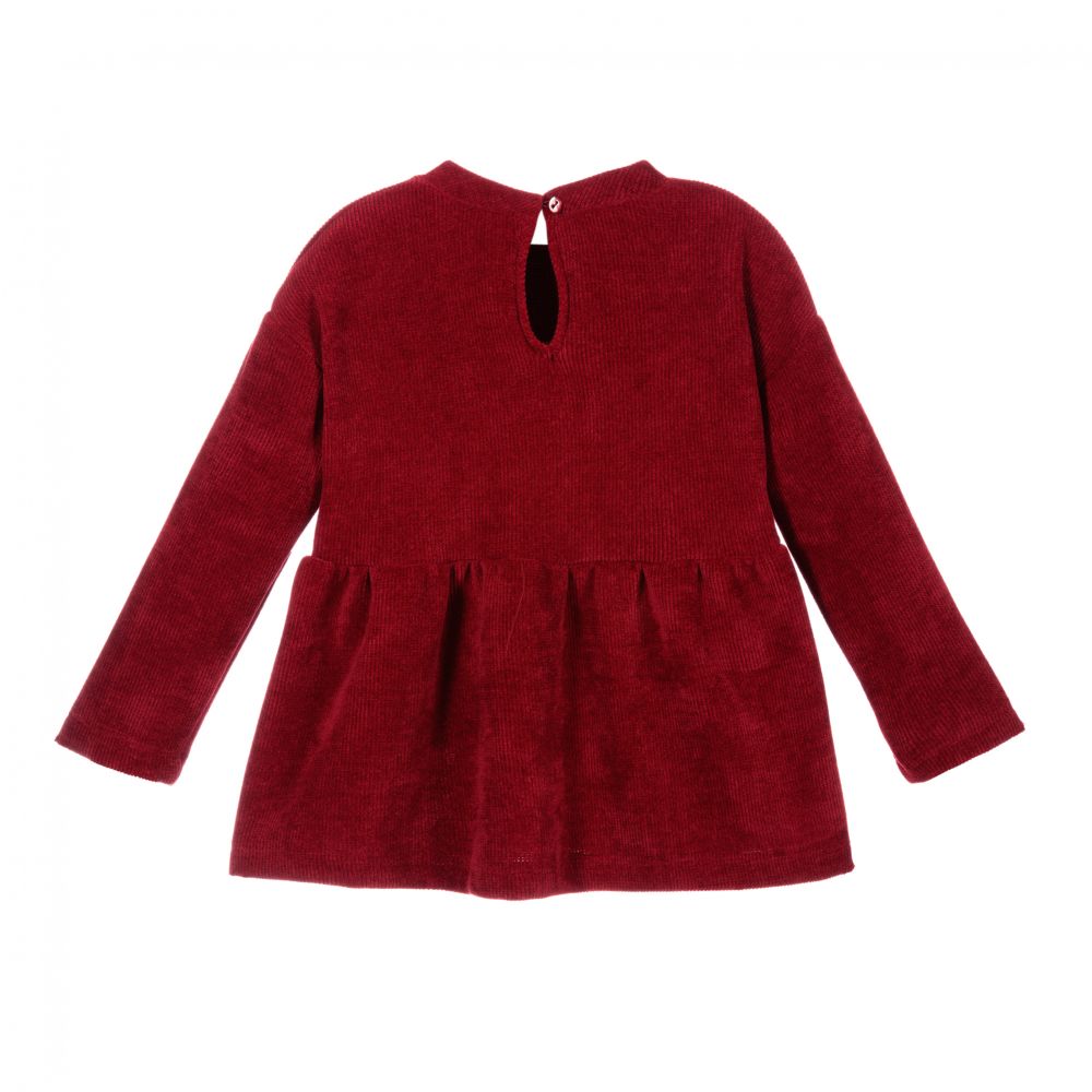 Piccola Ludo-Girls Red Chenille Top | Childrensalon Outlet