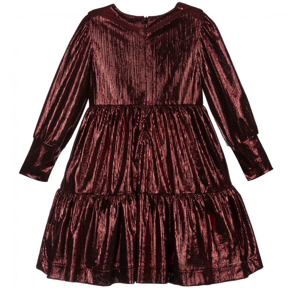بيكولا لودو-Girls Red Metallic Dress | Childrensalon Outlet