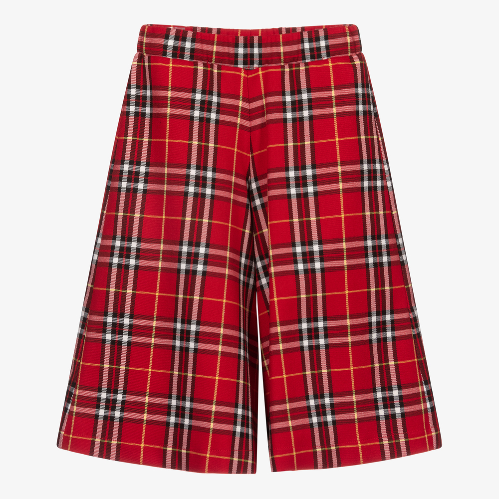 Piccola Ludo - Jupe-culotte écossaise rouge Fille | Childrensalon