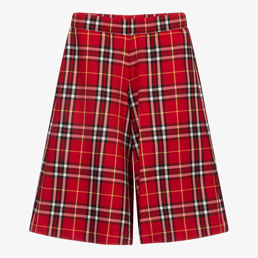 Piccola Ludo - Girls Red Tartan Culottes | Childrensalon