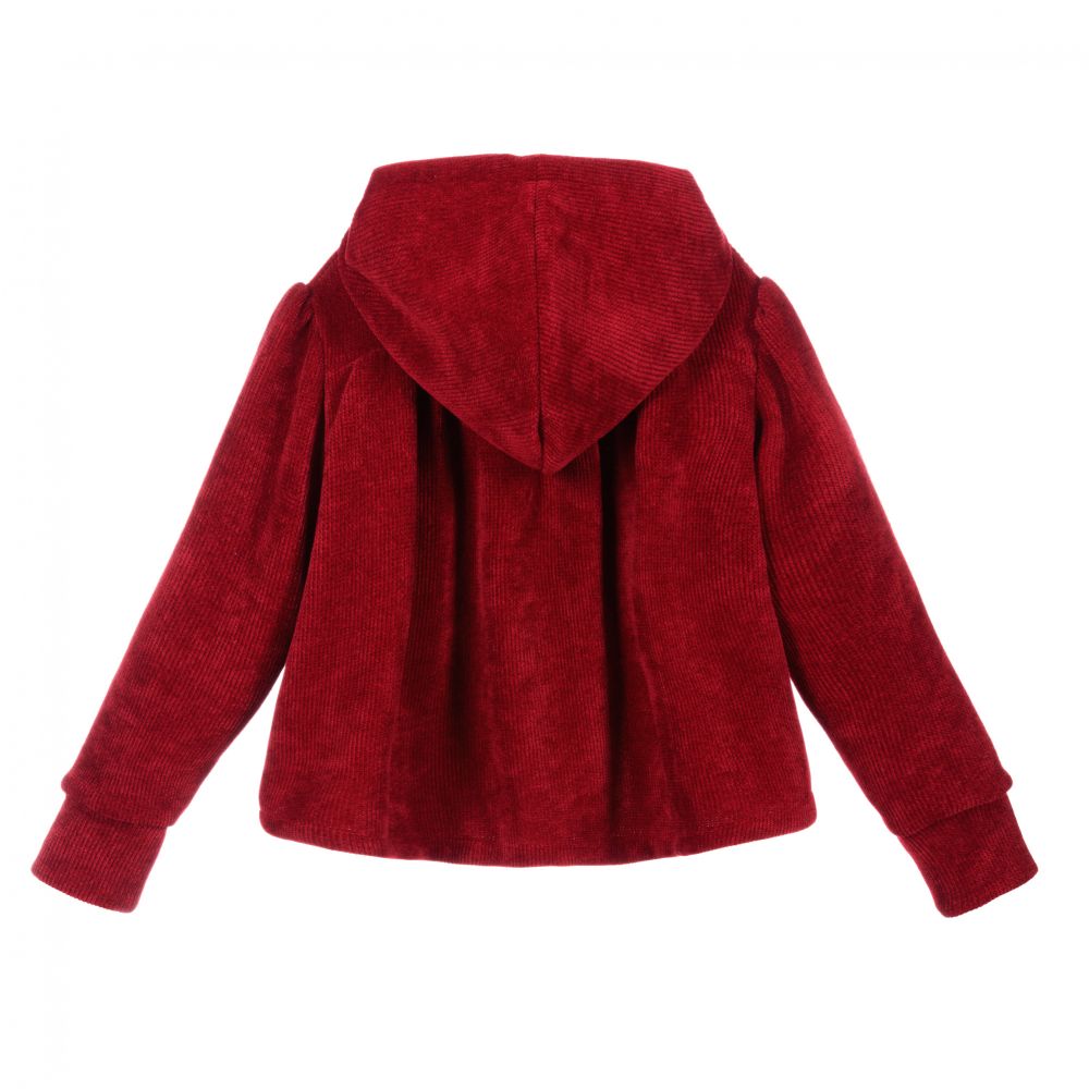 Piccola Ludo-Girls Red Zip-Up Top | Childrensalon Outlet
