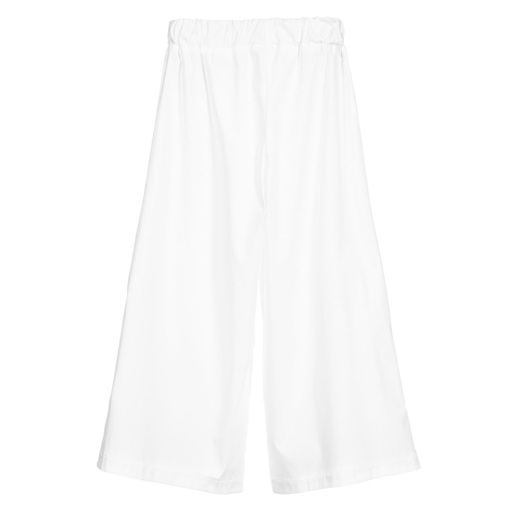 بيكولا لودو-بنطلون قطن خفيف لون ابيض للبنات | Childrensalon Outlet