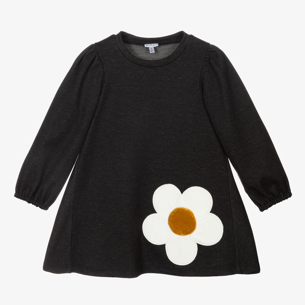 Piccola Ludo - Robe grise en jersey de viscose | Childrensalon