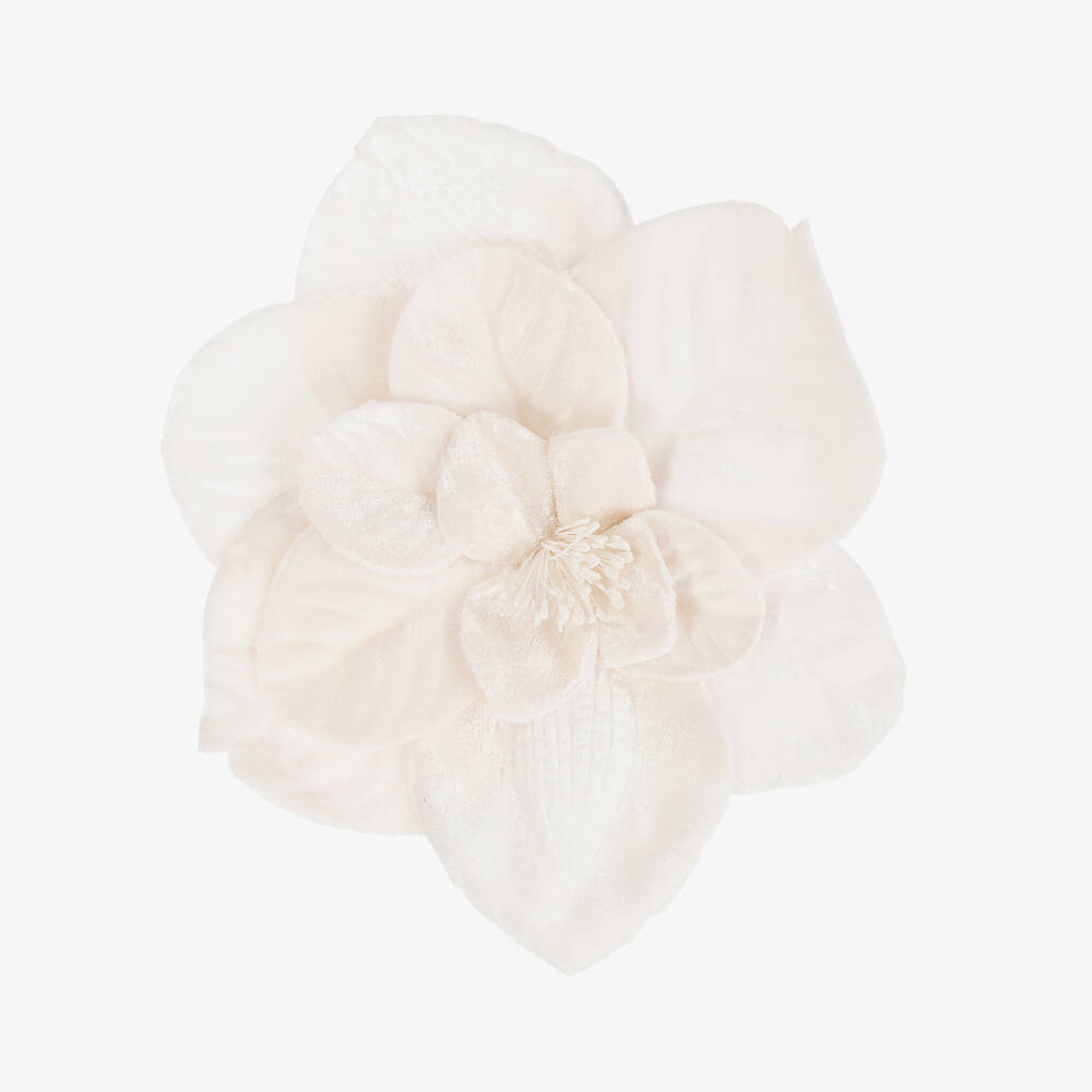 Piccola Ludo - Ivory Maxi Flower Brooch | Childrensalon