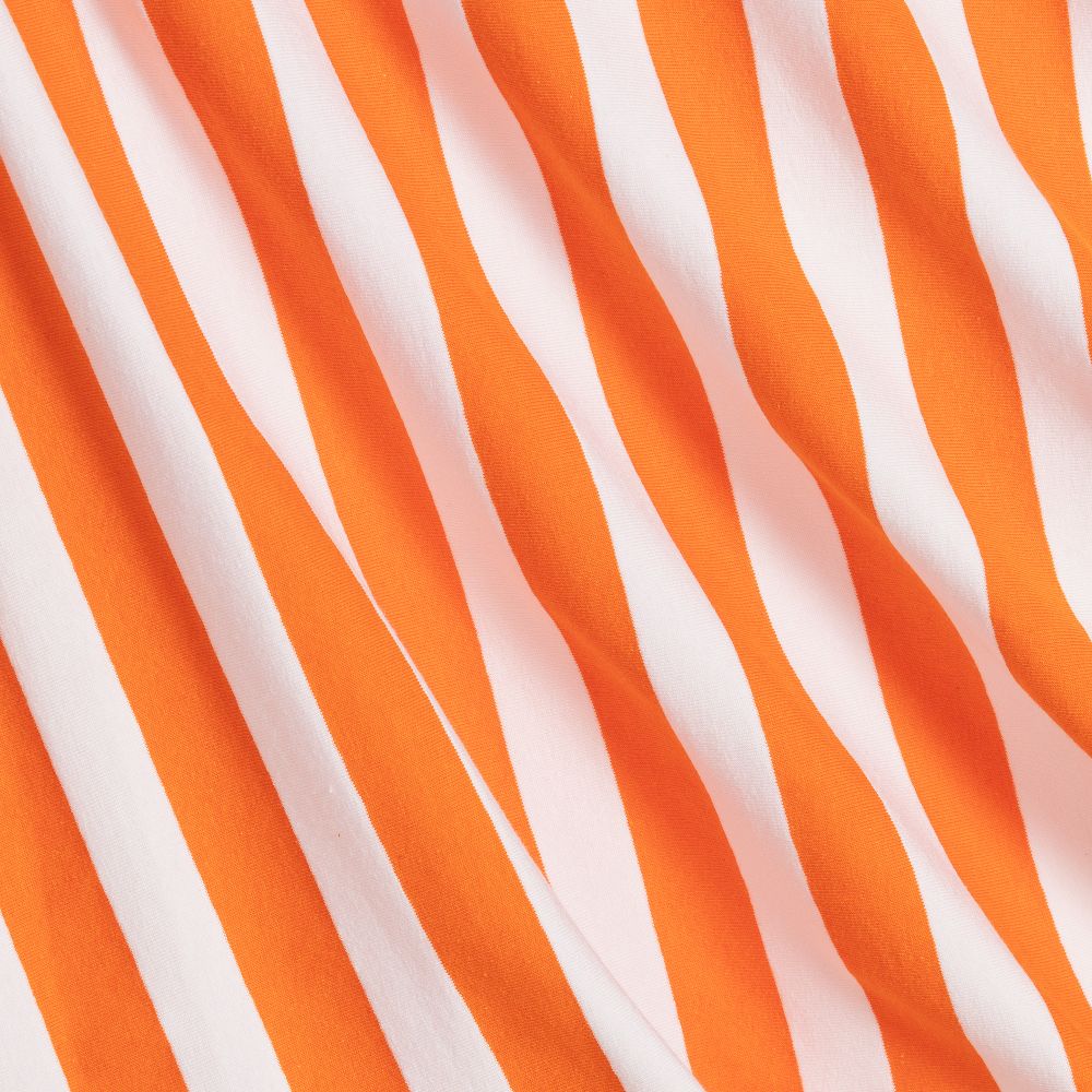 Piccola Ludo-Orange & White Jersey T-Shirt | Childrensalon Outlet