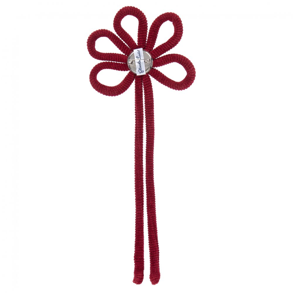 Piccola Ludo-Red Chenille Brooch (12cm) | Childrensalon Outlet