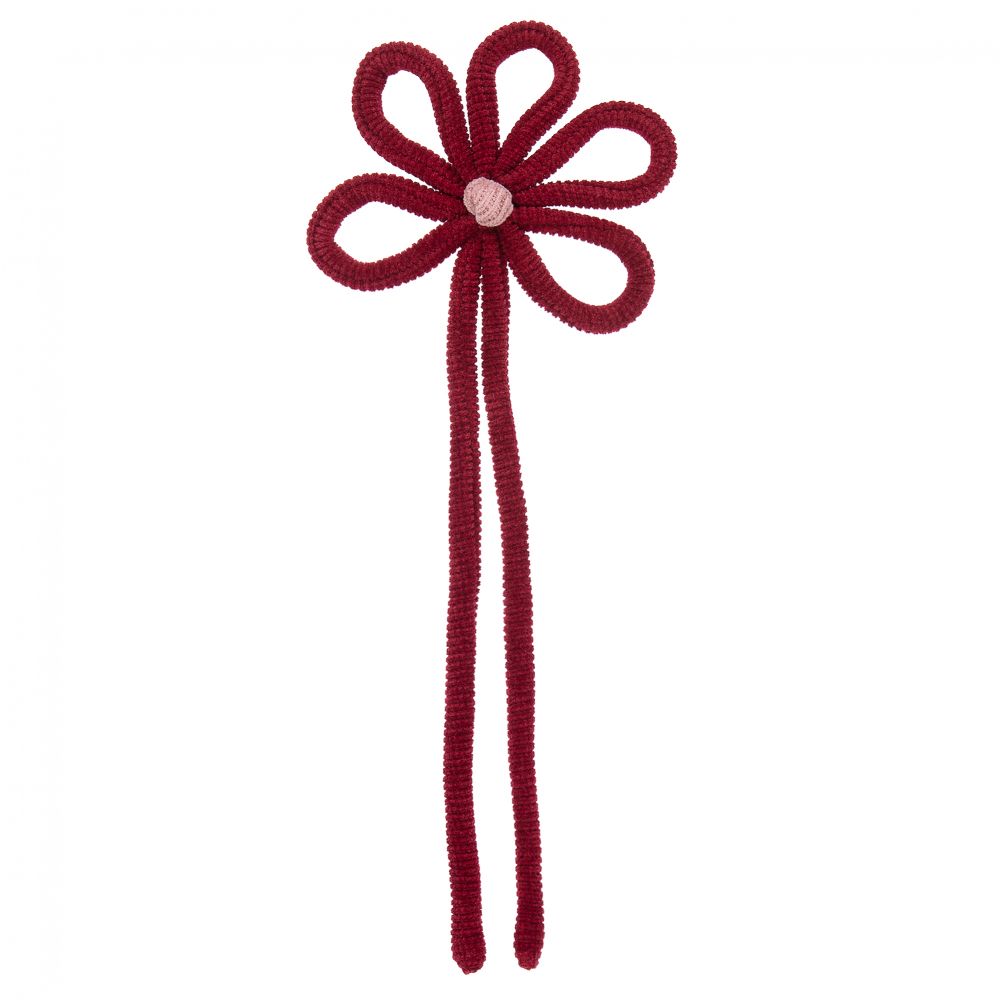 Piccola Ludo - Red Chenille Brooch (12cm) | Childrensalon