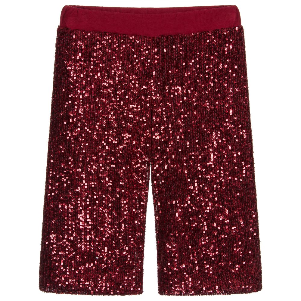 Piccola Ludo - Red Sequin Culottes | Childrensalon