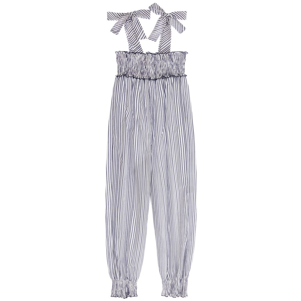 Piccola Ludo - Teen Girls Blue Jumpsuit | Childrensalon